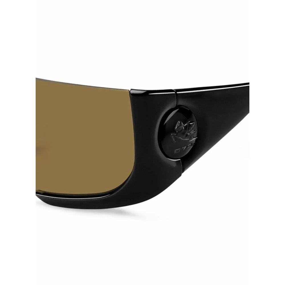 NEW!! Etro ETROMACARON 080770 Oversized Black Shield Sunglasses Authentic - Picture 6 of 7